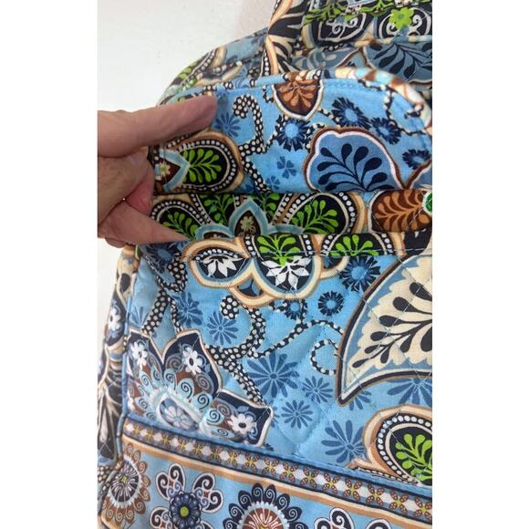 Vera Bradley Bali Blue Paisley Floral Shoulder Bag OS - Picture 3 of 10